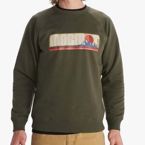 MARMOT Men's Montane Crew Sweatshirt, Green, Size Small, NWT